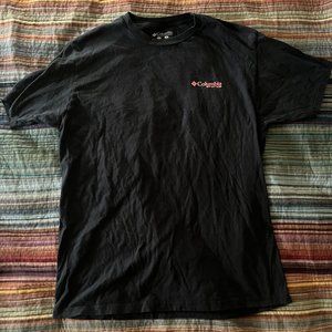 Men's Columbia PFG T Shirt Size Large Black Performance Fishing Gear